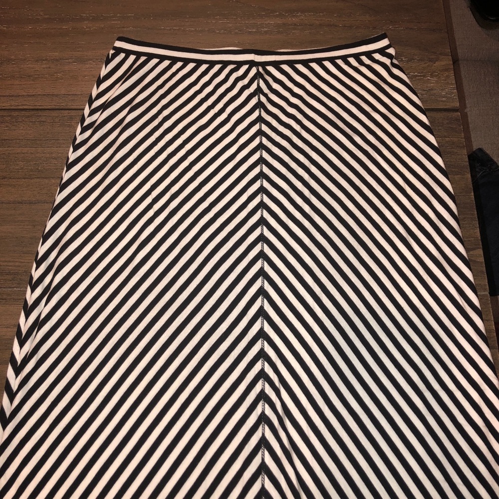 Maxi Long Striped Skirt